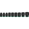 Impact socket set Bosch Powertools PRO 1/2 inch 9-piece, black