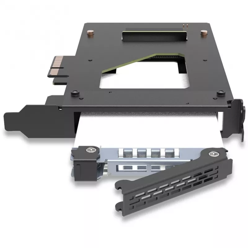 ICY Dock ToughArmor MB111VP-B - mobile Memory-Rack - and2 / and3 SSD Mobilrack - 2.5 (6,4 cm) - NVMe - PCIe 4,0 x4 - Black (MB111VP-B)