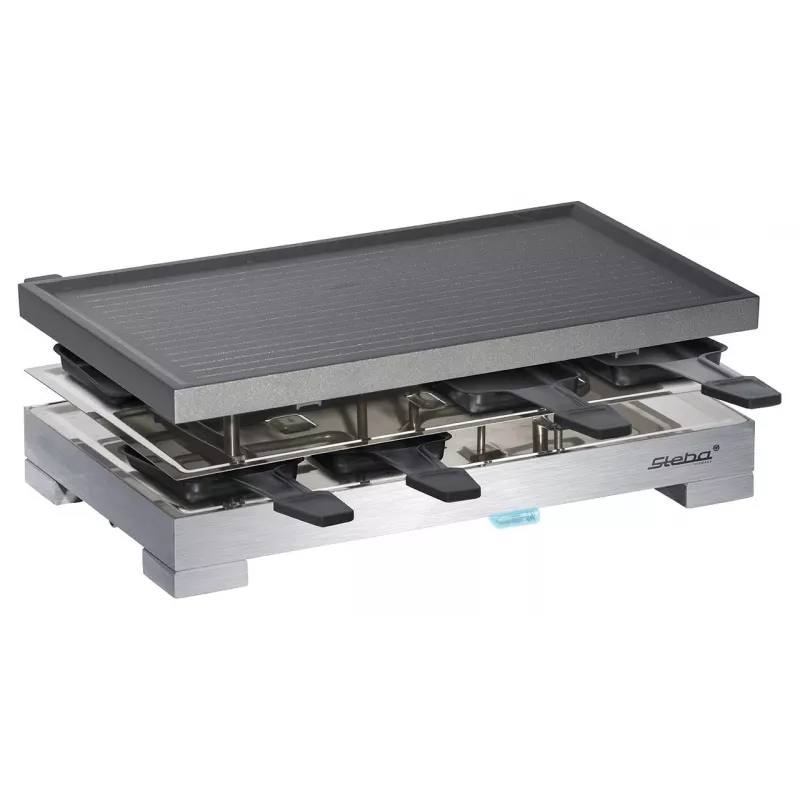 Steba RC 68 - Raclettegrill - 1.2 kW - Black/Stainless