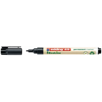 Permanent Marker Edding E25 EcoLine Bullet Tip Black