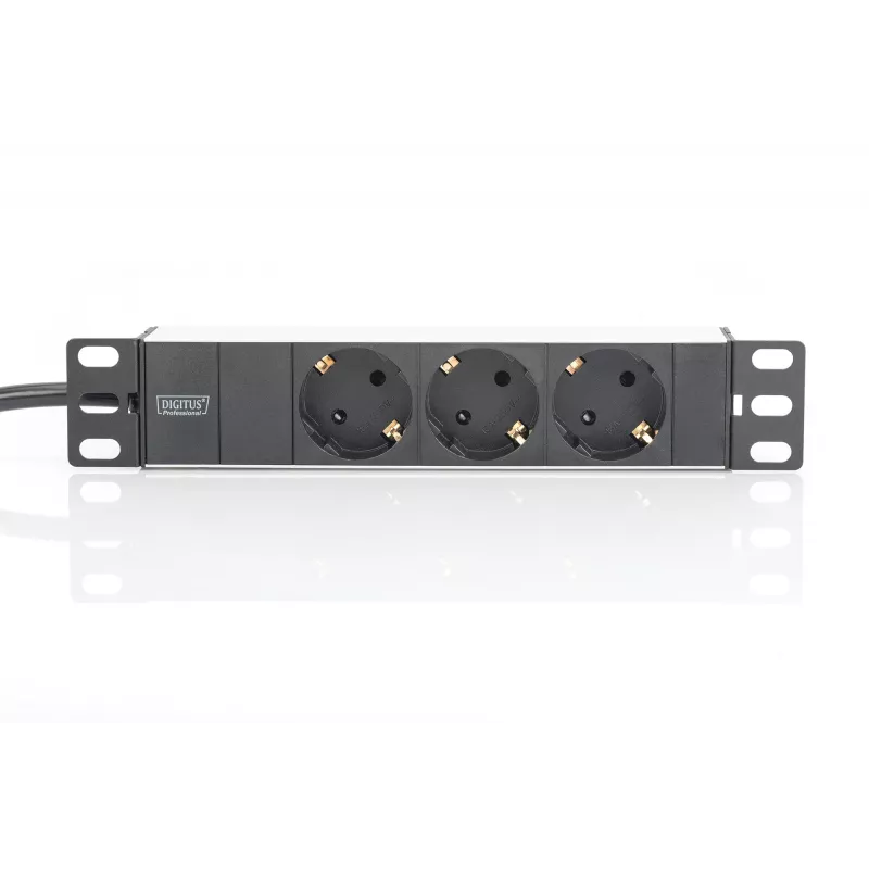 Aluminium Outlet Strip Digitus DN-95411 3 Safety Outlets 2m