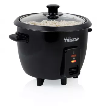 Rice cooker Tristar RK-6141, 0.6 L capacity, 300 W, black, button controls