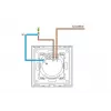One-gang touch switch Spring model 0 glass black finish