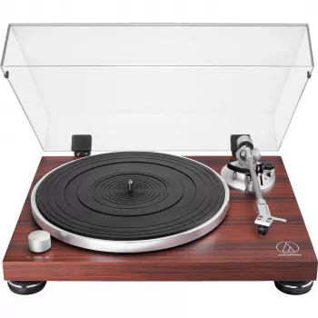 Belt-drive audio turntable Audio-Technica AT-LPW50BTRW Brown Manual