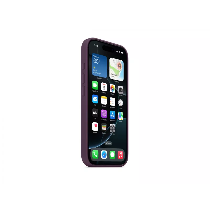 Apple iPhone 16 Pro Silicone Case with MagSafe - Plum