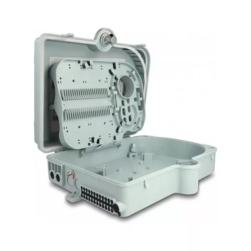 DeLOCK Fiber Optic Distribution Box 24 Port IP65 Waterproof Grey