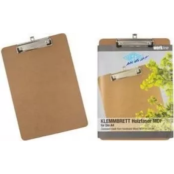 Clipboard WEDO 57 4504 — A4 bamboo clipboard, 3 mm thickness, brown
