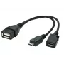 OTG Cable USB Micro AF- BM+(F) USB 2.0 OTG 15CM