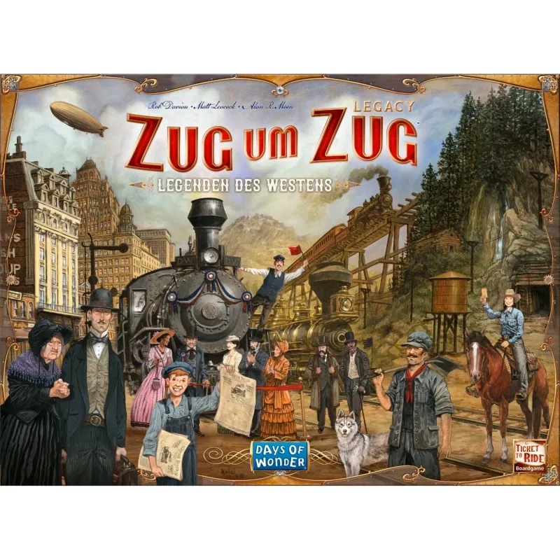 Zug um Zug Legacy: Legenden des Westens, Board Game