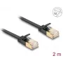 Network Cable DeLOCK RJ45 Cat.6A plug to plug U/FTP 2m black