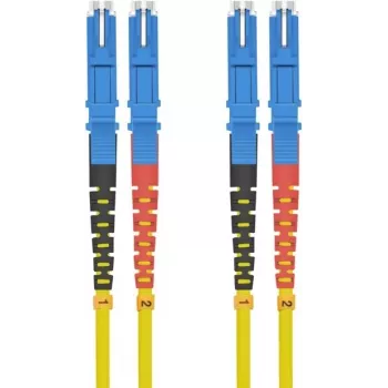 Fiber Optic Patch Cable helos E2000/E2000 Duplex 9/125µm OS2 0.5 m