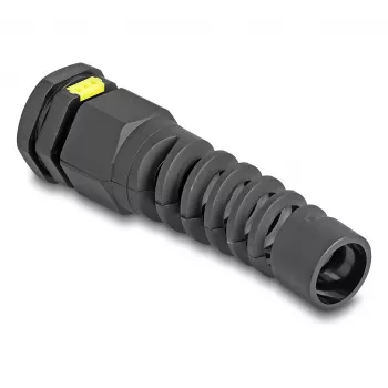 DeLOCK Cable Gland M20 with ventilation and strain relief IP68 dust and waterproof black 2 pieces