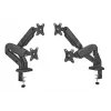Monitor Arm up up Economical Interactive Counterbalance Dual Monitor Arm Matte Black VESA 75x75/100x100