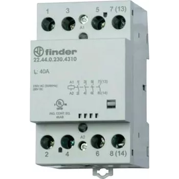 Finder Installation Contactor 22.44.0.230.4310 4 Normally Open Contact (30/110/220 V) 40/4/1,2 A (22.44.0.230.4310)