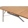 Outwell Custer L Brown camping table — Bamboo top, Aluminium frame, 700×1200 mm, 11.5 kg