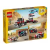 LEGO Creator 2-in-1 Flatbed Truck with Helicopter set 31146, convertible build for kids