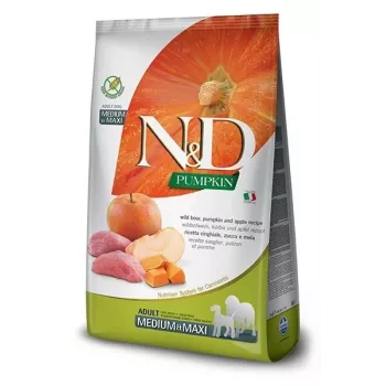 Dry dog food Farmina N&D Pumpkin BOAR & APPLE for Adult Medium & Maxi breeds, 12 kg, grain-free, 30% protein