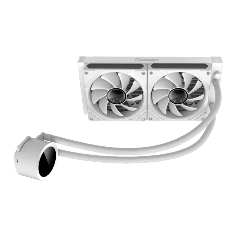 Gamemax | CPU Liquid cooler | ICEBURG 240 DIGITAL | White