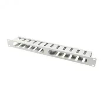 LogiLink - Cable - Organizer - Light Grey, RAL 7035 - 1U - 48.3 cm (19)