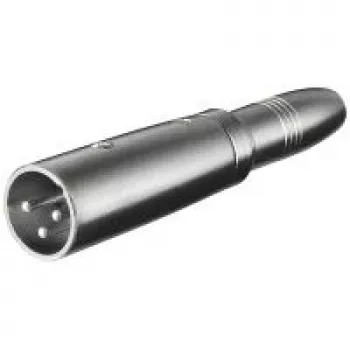Wentronic Goobay XLR- Adapter - XLR-Plug (3-Pin) > jack 6,35 mm-Socket (2-Pin, Mono) (27454)