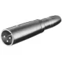 Wentronic Goobay XLR- Adapter - XLR-Plug (3-Pin) > jack 6,35 mm-Socket (2-Pin, Mono) (27454)