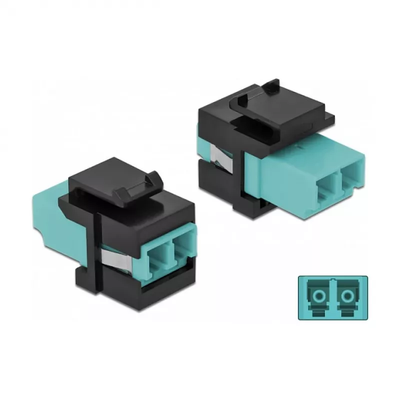 Keystone Module LC Duplex female to LC Duplex female DeLOCK
