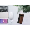 Smartphone case man and wood for Samsung Galaxy S10 — ebony black, protective wooden back and bumper