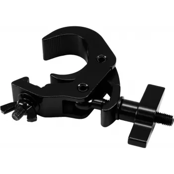 Safety quick-lock hook EUROLITE TH-260S black — compact locking rigging hook