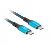 USB-C cable LANBERG CA-CMCM-45CU-0010-BK 1 m, 240W power, 8K@60Hz video