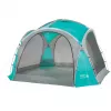 Event Dome Shelter L, 3,65 x 3,65m, Pavillon Light Blue/Grey