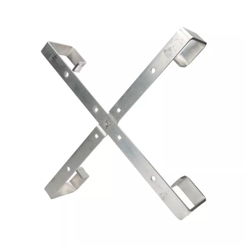 Cable holder Extralink Four arms aluminium frame S500 — 500 x 500 x 70 mm, desk/wall, aluminium