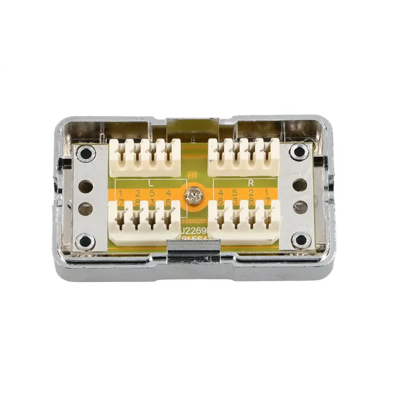 Extralink CAT6 STP Junction Box, Barrel Connector, Silver
