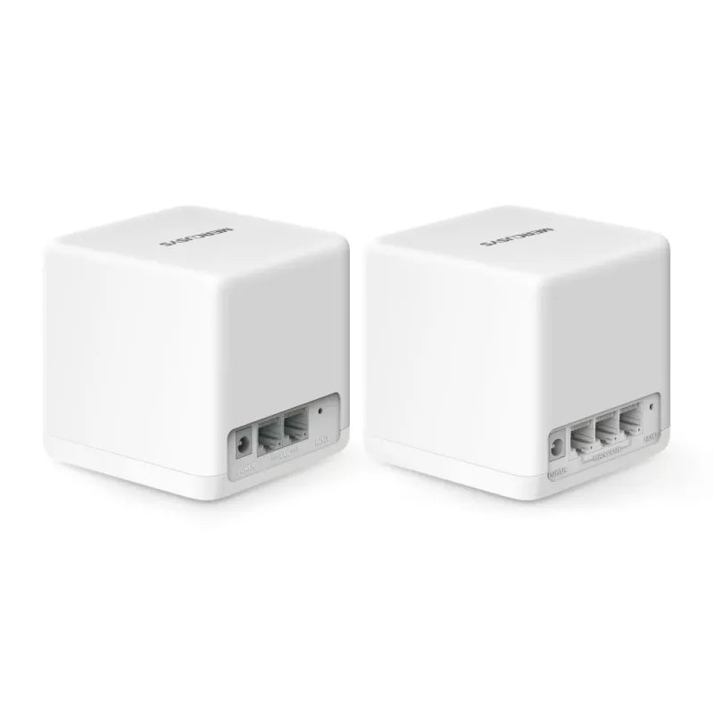 Mesh system MERCUSYS Halo H60X (2-pack) Dual-band Wi‑Fi 6, 1500 Mbps, up to 350 m², 2x LAN, internal antennas, white