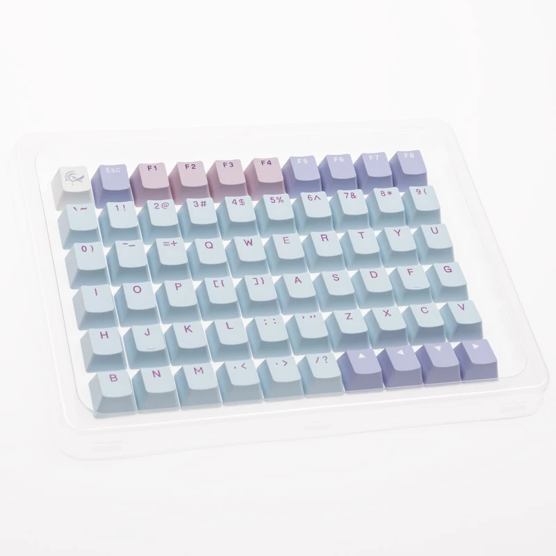 Keycap set Ducky Macaron PBT Doubleshot 133-key for mechanical keyboards, Ducky DCA132-USMACOEPD1