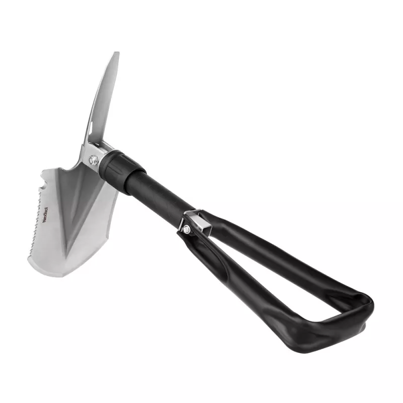 Folding shovel Nextool NE20033 — compact multi-functional mini shovel, folded 20.6 cm, extended 50.3 cm, weight 797 g, width 128 mm