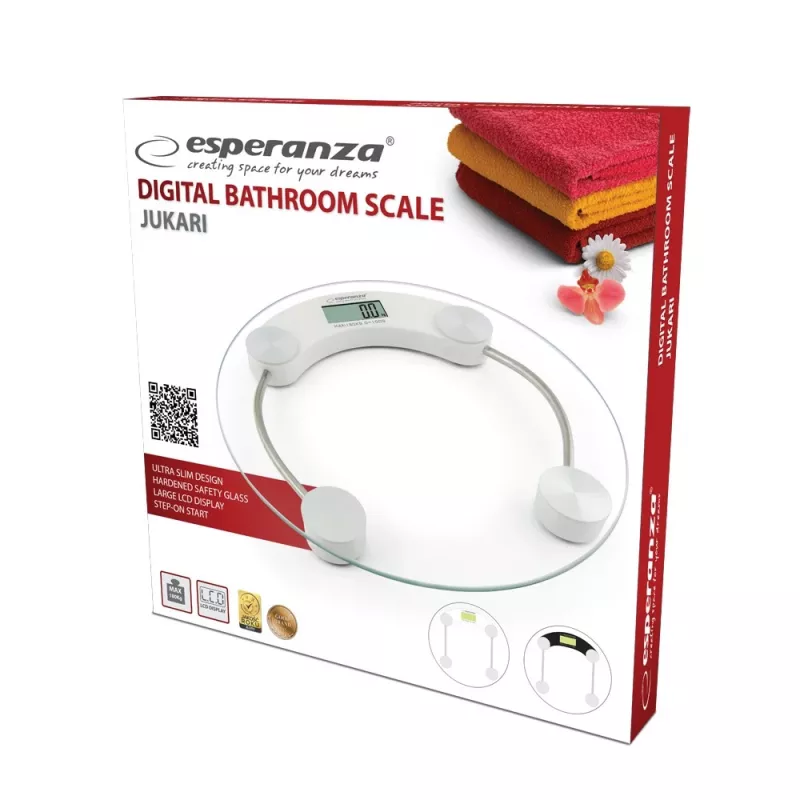 Esperanza EBS007W personal scale Circle White Electronic personal scale