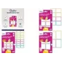 Name labels AVERY NAME48C assorted colors – printable adhesive address/name stickers, assorted color sheets