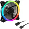 SHARKOON Shark Blades PWM ARGB 120mm Case Fan - Black