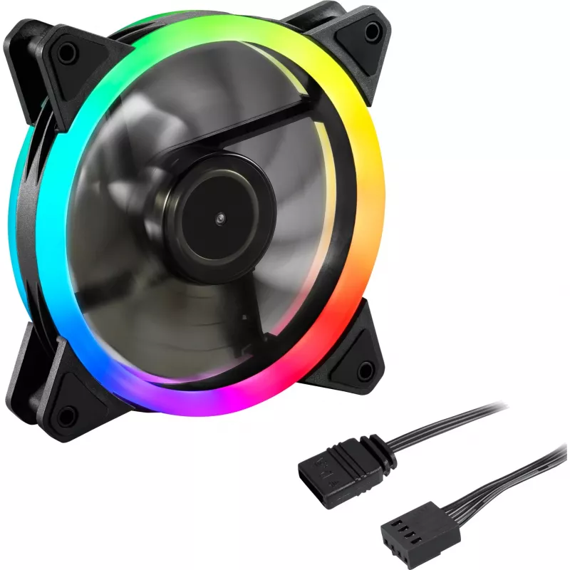 SHARKOON Shark Blades PWM ARGB 120mm Case Fan - Black