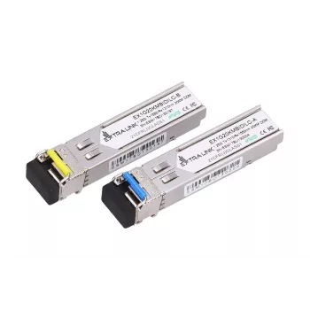 Extralink SFP WDM Module 1.25G, 1.25Gbps, 1310/1550nm, Single Mode, 20km, LC, DOM, Pair