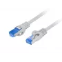 Network cable LANBERG Cat6a S/FTP PCF6A-10CC-0100-S, 1 m, RJ-45, Grey, LSZH, 500 MHz