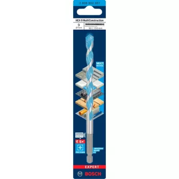Drill Bit Bosch Expert HEX-9 Multi Construction, 9 mm