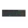 iBOX Aurora K-6 IKGMK6 Mechanical Low-Profile Gaming Keyboard, Wired + RF Wireless + Bluetooth, KRGD Red switches, LED backlight, QWERTY English, Black