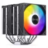 CPU cooler Jonsbo CA80 Dual-Tower, 2×120mm PWM fans, ARGB, black