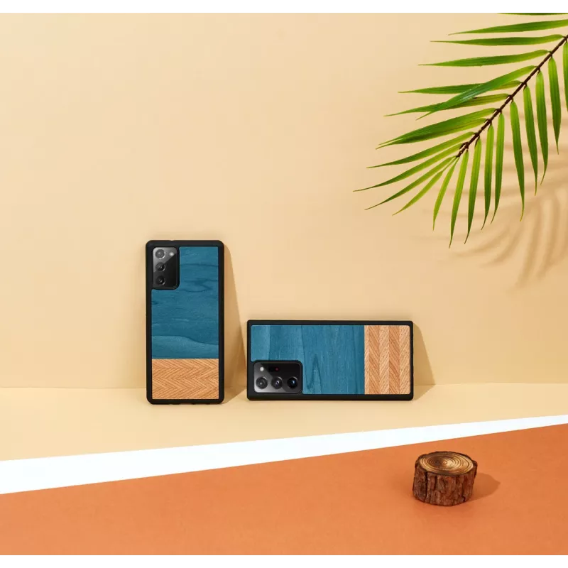 Phone case man and wood Galaxy Note 20 Ultra denim black