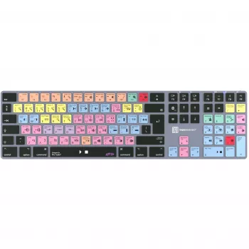 Keyboard LogicKeyboard LKB-PT-TM — Full-size (100%) Bluetooth QWERTZ German, Titanium Grey