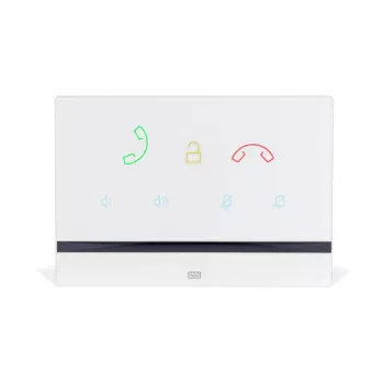 Intercom panel 2N Indoor Talk White — wired, tempered glass, wall mount, 185×128×48.2 mm