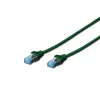 Network Cable Digitus CAT 5e SF/UTP RJ-45 0.5m Green