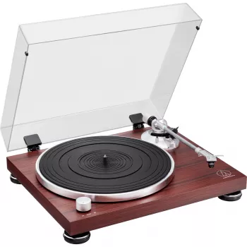 Belt-drive audio turntable Audio-Technica AT-LPW50BTRW Brown Manual