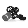 PC microphone MEDIA-TECH MT397S — wired, XLR in, 20–20000 Hz, 150 Ω, -32 dB, 2.4 m cable, desktop stand, black